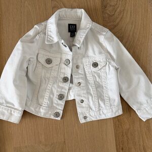 GAP Kids Bright White Denim Jacket